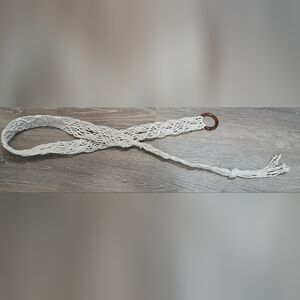 Chic Cream Woven Belt